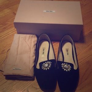 Miu Miu embellished loafers